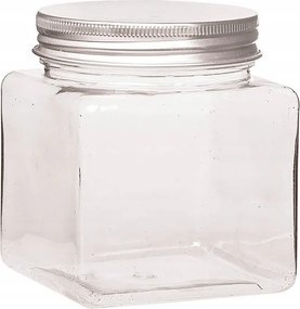 Fűszertartó tégely bakalie tea 400 ml stílusos alumínium kupakkal