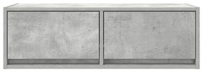 2 db betonszürke szerelt fa TV-szekrény 80x31x25,5 cm