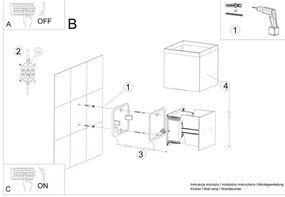 LED Kültéri fali lámpa LUCA LED/6W/230V IP54