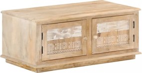 Tömör mangófa dohányzóasztal 90 x 49 x 37 cm