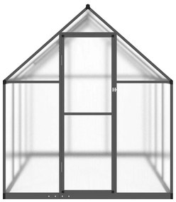 antracitszürke alumínium melegház alapvázzal 224 x 169 x 195 cm