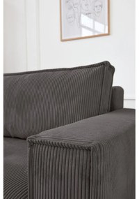 Bowie sötétszürke kordbársony variálható kanapéágy - Bonami Selection