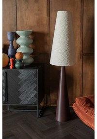 Fekete-fehér dimmelhető állólámpa textil búrával (magasság 166 cm) Miki – Dutchbone