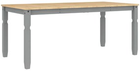 Corona szürke tömör fenyőfa ebédlőasztal 180 x 90 x 75 cm