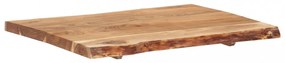tömör akácfa asztallap 80 x (50-60) x 3,8 cm