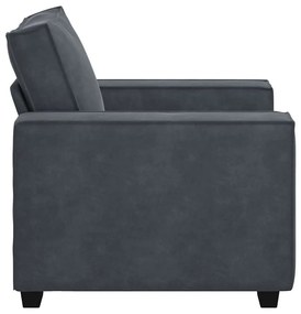 vidaXL sötétszürke bársony kanapéfotel 60 cm
