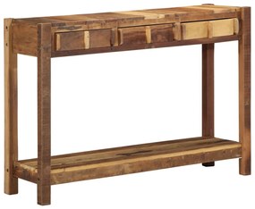Konzolasztal 107x33x76 cm Tömör fa újrahasznosított
