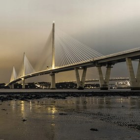 Poszter 70x70cm Queensferry Crossing híd, Assaf Frank