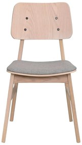 Nagano világosbarna étkezőszék világosszürke ülőrésszel - Rowico