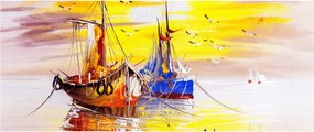 Kép - A csónak festménye (120x50 cm)