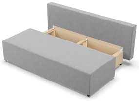 Nobu kanapé, fonott, világosszürke