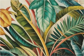 Fotótapéta Flizelin az Otthon szobájába 3D Egzotikus levelek 104x70 Ragasztó