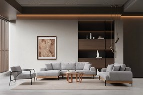 Sarokkanapé Eti Oak Balos - Szürke