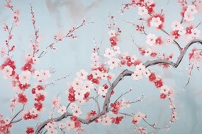 Poszter 91,5x61cm Cseresznye a virágzásban