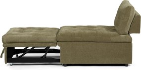 Rozkládací křeslo, zelená, látka, ASB-C3410 GRN2