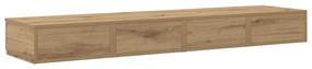 Éjjeli Asztalok Kézműves Tölgy MDF Furnérral 140 x 36,5 x 16,5 cm