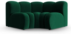 Zöld bársony kanapé modul (variálható sarok) Lupine – Micadoni