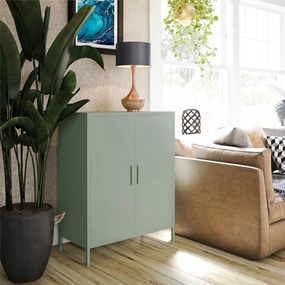 Zöld fém szekrény 40x102x80 cm Mission District – Støraa