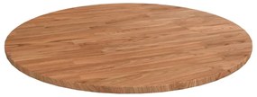 világosbarna kezelt tömör tölgyfa kerek asztallap Ø60x1,5 cm