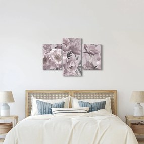 Kép - Vintage bazsarózsa virágok (90x60 cm)