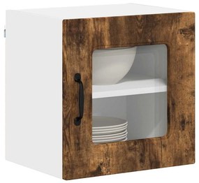 Fali konyhaszekrény 2 pcs Füstölt tölgy 40 x 31 x 40 cm Faanyag