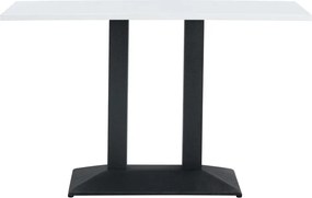 Bisztró asztal, fehér/fekete, 120x60 cm, RINALDO TYP 2