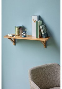 Natúr színű fali polc tölgyfa dekorral 60 cm Arki – Hübsch