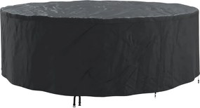 vidaXL Kültéri bútorhuzat Fekete 279 x 279 x 71 cm 210D szövet