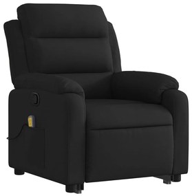 vidaXL fekete szövet dönthető masszázs- és állófotel