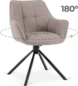 Forgó szék cappuccino színben, PEONY 2