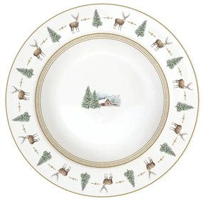 White Forest karácsonyi porcelán mélytányér