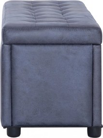 szürke művelúr tárolózsámoly 87,5 cm