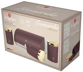 BerlingerHaus Leonardo kenyérkosár és élelmiszer-tároló szett, 1+3 db