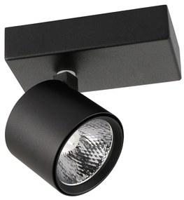 ITALUX BONIVA spotlámpa fekete, 3000K melegfehér, beépített LED, 300 lm, IT-SPL-2854-1B-BL