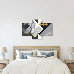 Kép - Texturális kollázs (90x60 cm)
