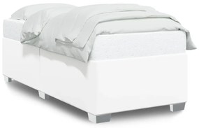 fehér műbőr ágykeret 90x200 cm