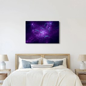 Modern kék absztrakció képe (90x60 cm)