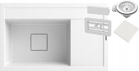 Fehér Gránit Mosogató Konyhai Maszkoló Kupak Modern Rendo