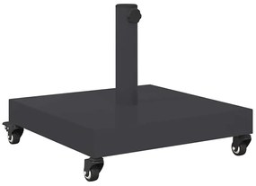 Kültéri Napernyő Tartók Sötétszürke 45 x 45 x 32 cm Acél, Beton