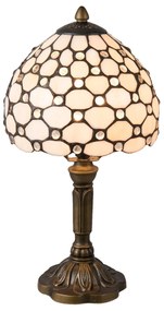 Tiffany asztali lámpa fehér Ø 20*38 cm