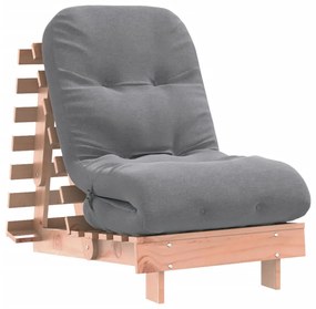 tömör duglászfenyő futon kanapéágy matraccal 60 x 206 x 11 cm