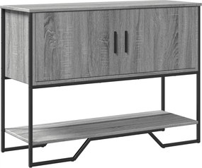 vidaXL szürke sonoma szerelt fa dohányzóasztal 100x35x74,5 cm