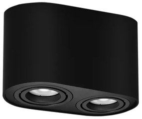 Rabalux 2051 - Spotlámpa KOBALD 2xGU10/42W/230V fekete