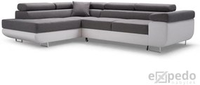 ALFA sarok kanapéágy, 273x70/85x203, sioux 1115/lux 23, jobb sarok
