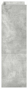 betonszürke szerelt fa cipőtartó 60x25x81 cm