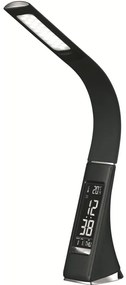 LED fényerőszabályozható asztali lámpa kijelzővel LED/10W/5V fekete
