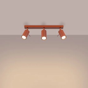 Sollux SL.1508 - Spotlámpa RING 3xGU10/10W/230V piros