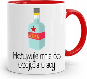 Piros Építőipari Bögre Barkácsoló Szakember Ajándék fényképes nyomtatással