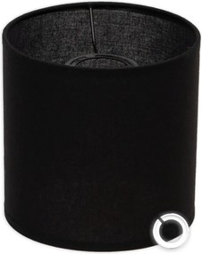 Lámpaernyő Henger Fekete 20 cm 20 cm 20 méret csillár lámpabúra