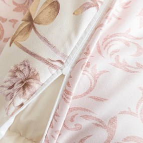 Mikroflanel ágyneműhuzat BOTANIQUE krémszínű-barna Ágyneműhuzat mérete: 70 x 90 cm | 140 x 200 cm